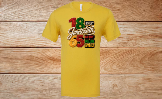 Juneteenth - 1865 History, Culture, Excellence, Respect Tee