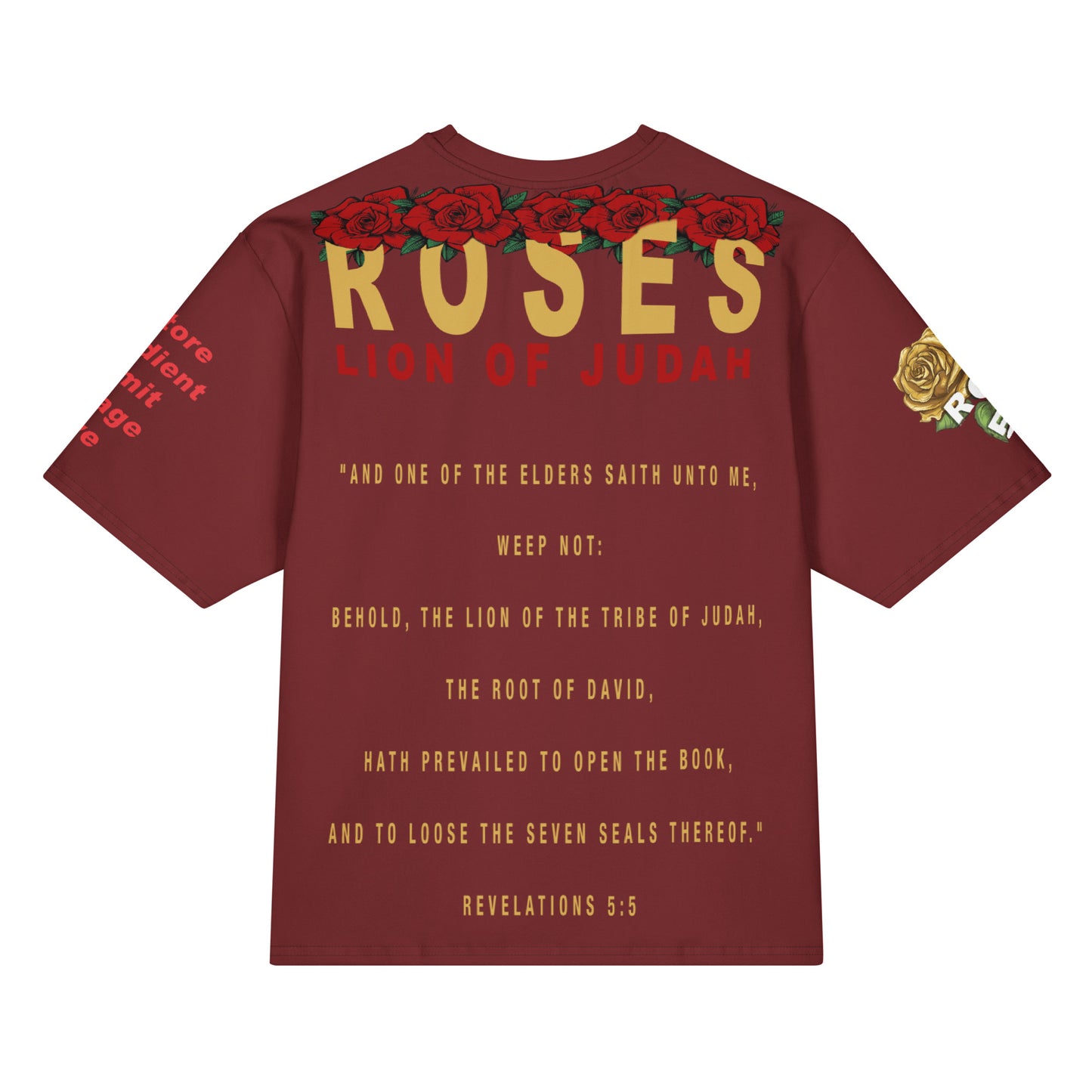 Lion Of Judah Oversized Cotton T-Shirt