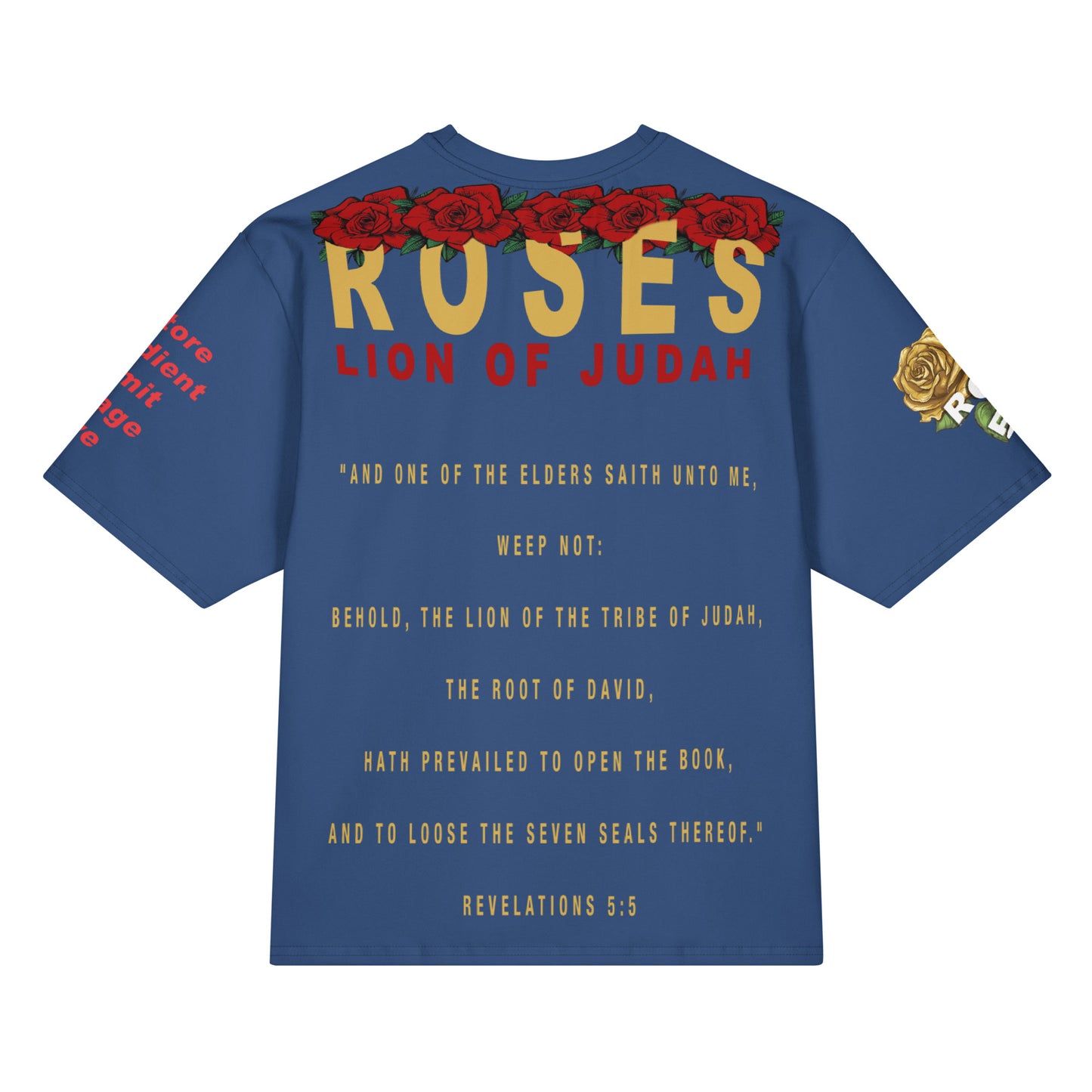 Lion Of Judah Oversized Cotton T-Shirt