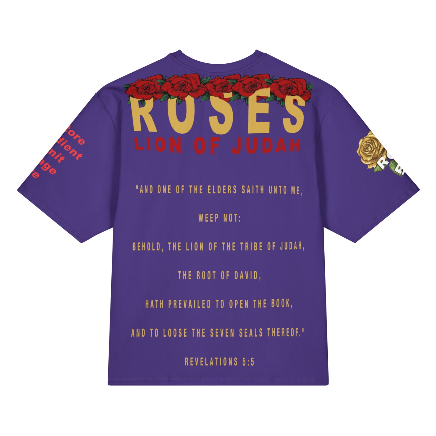 Lion Of Judah Oversized Cotton T-Shirt