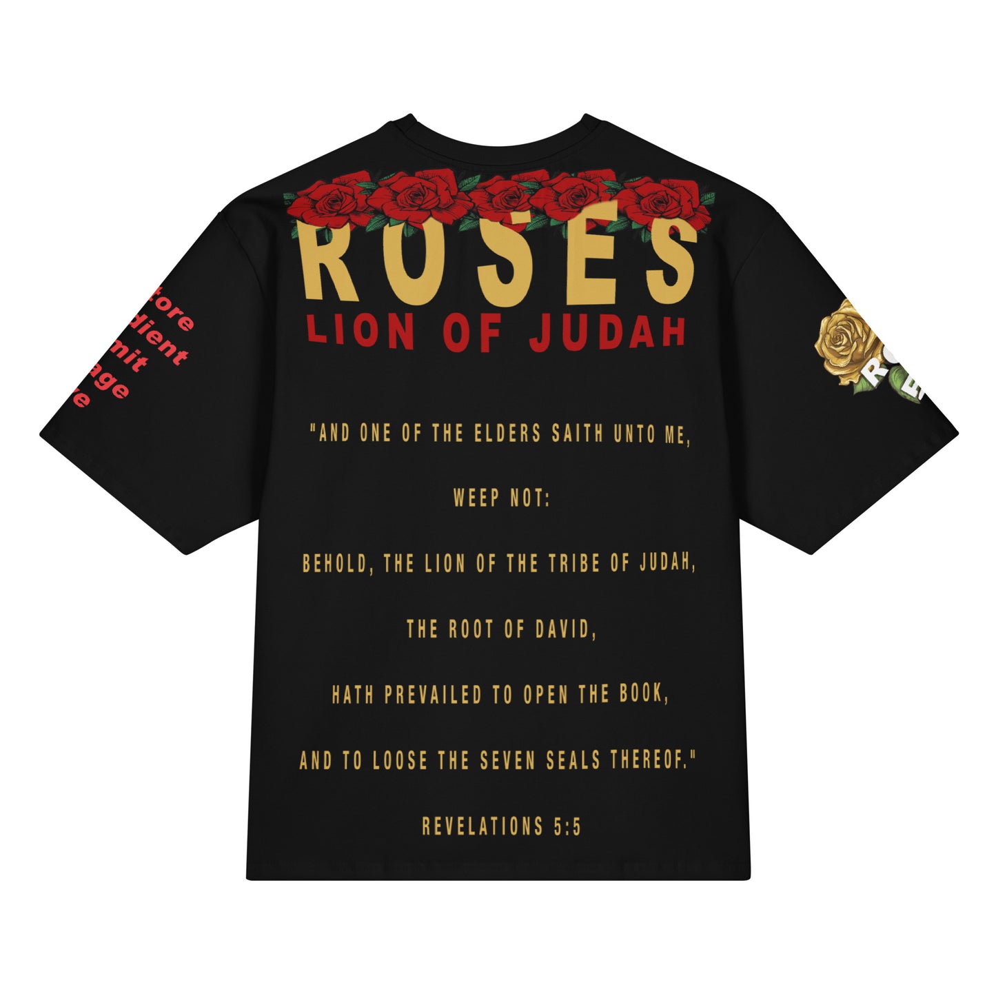 Lion Of Judah Oversized Cotton T-Shirt