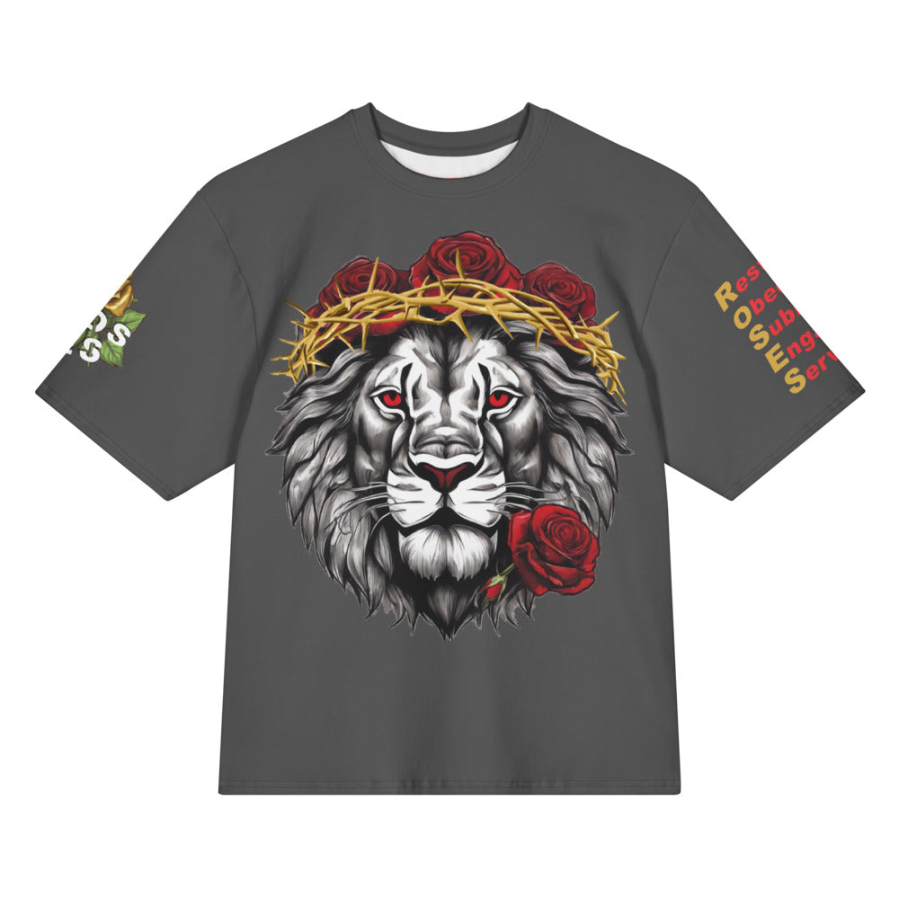 Lion Of Judah Oversized Cotton T-Shirt