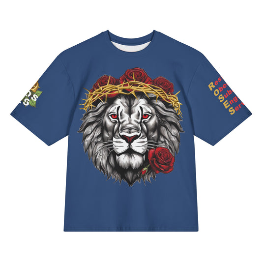 Lion Of Judah Oversized Cotton T-Shirt